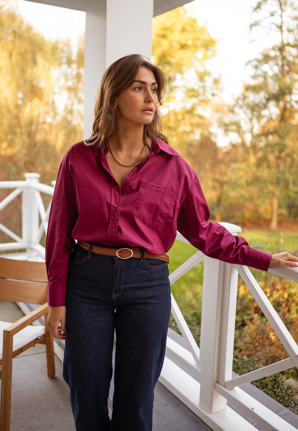 Nyno shirt creation - burgundy