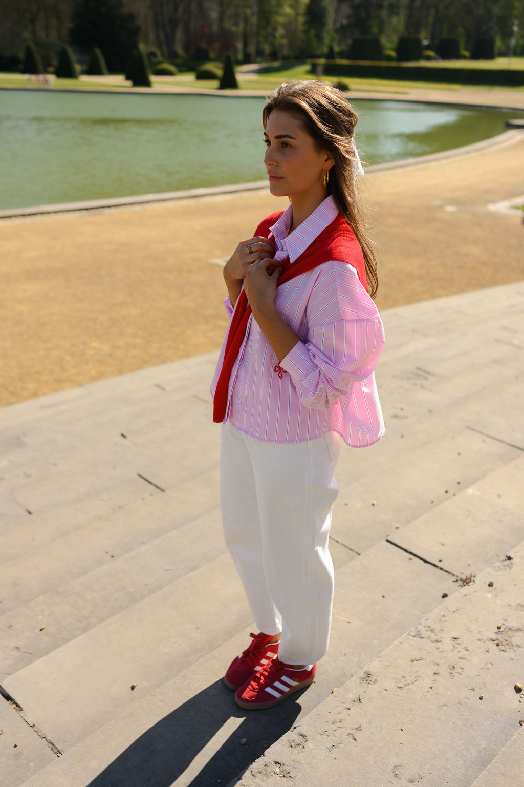 Chemise Robbie - Rose A Lignes - Easy Clothes
