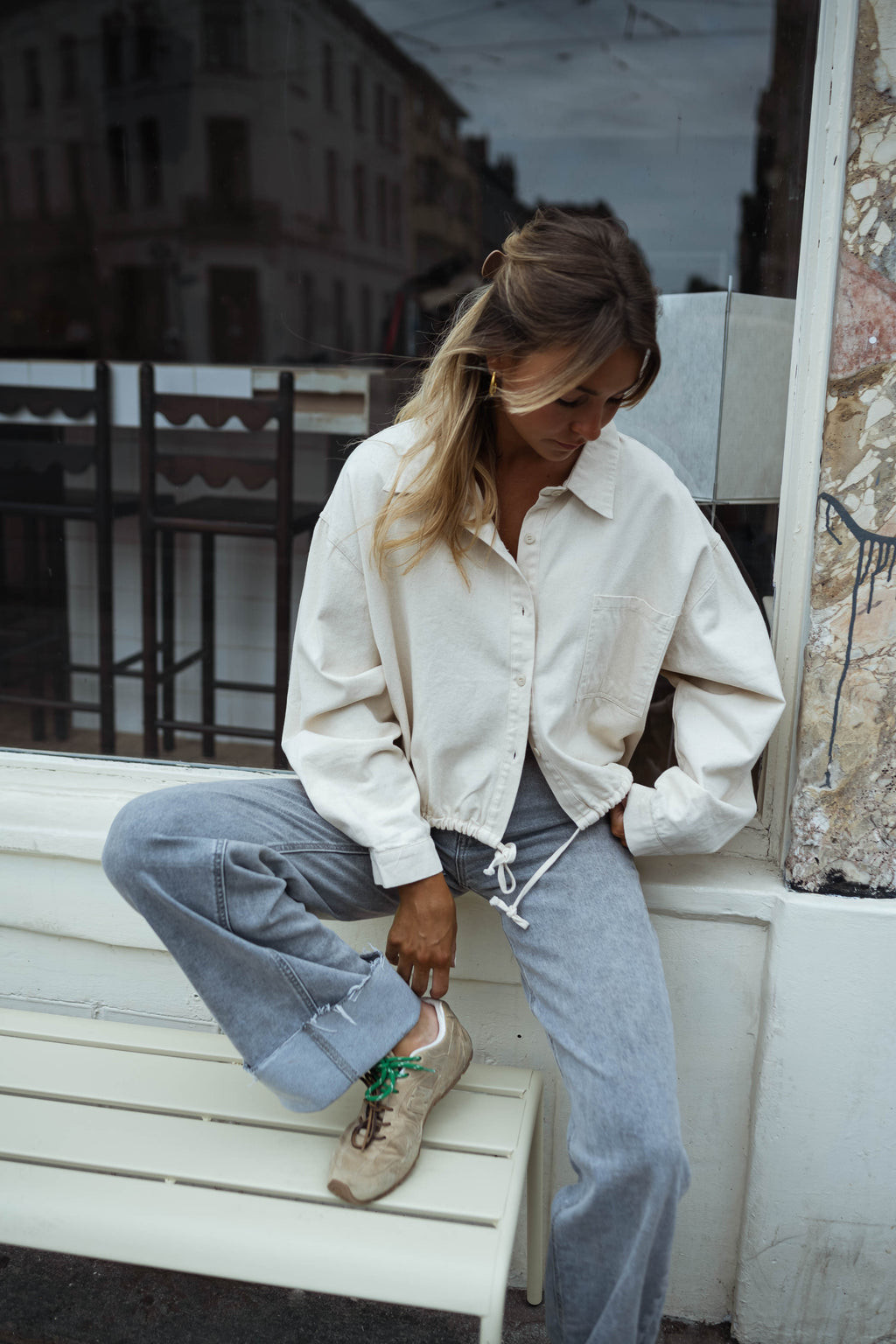 Chemise Hanae - beige en jeans