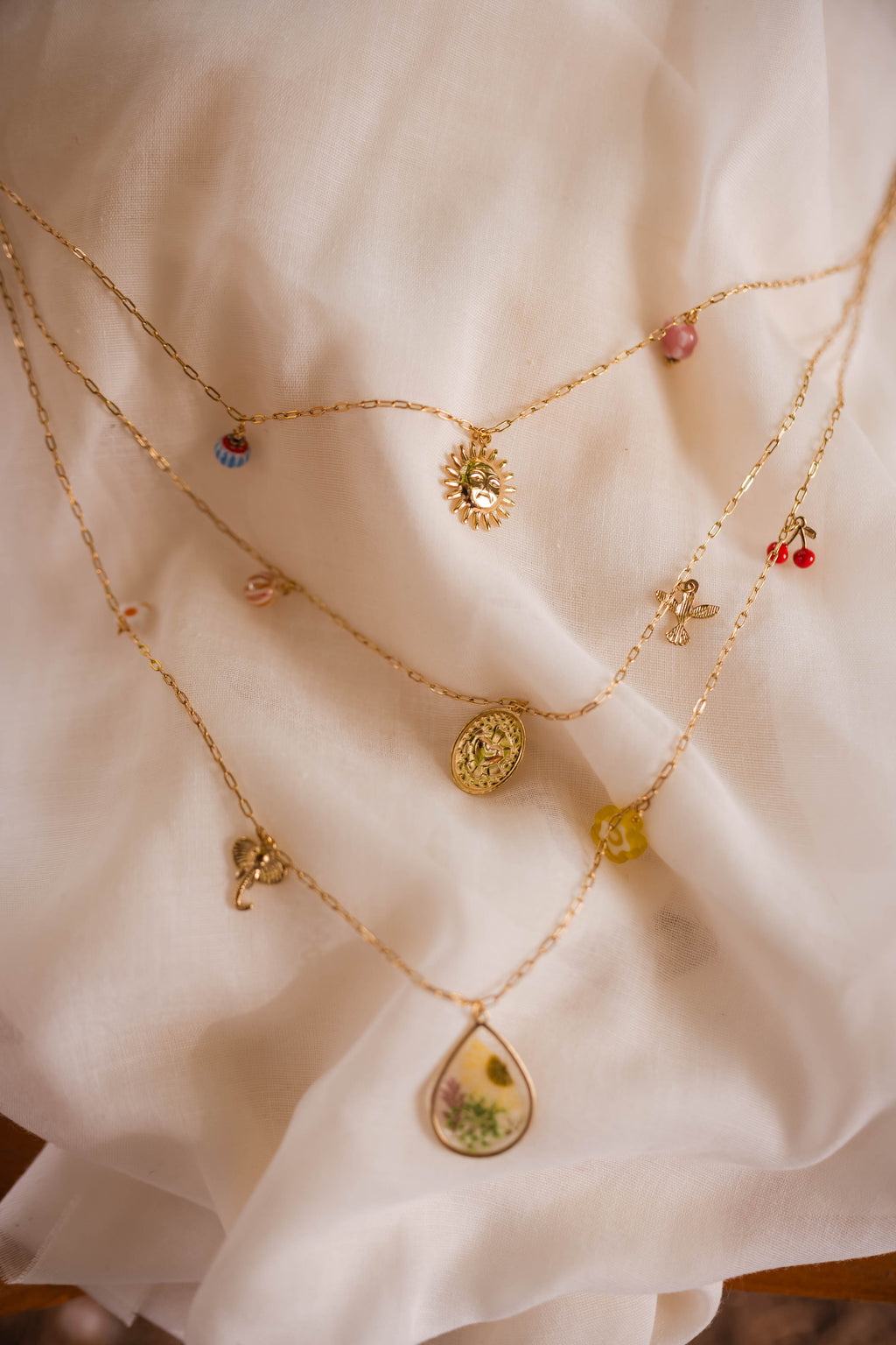Gera necklace - golden