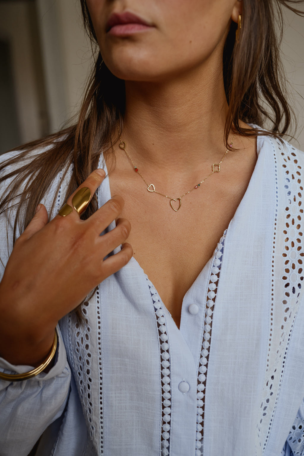 Collier Stan - Doré - Acier Inoxydable – Easy Clothes