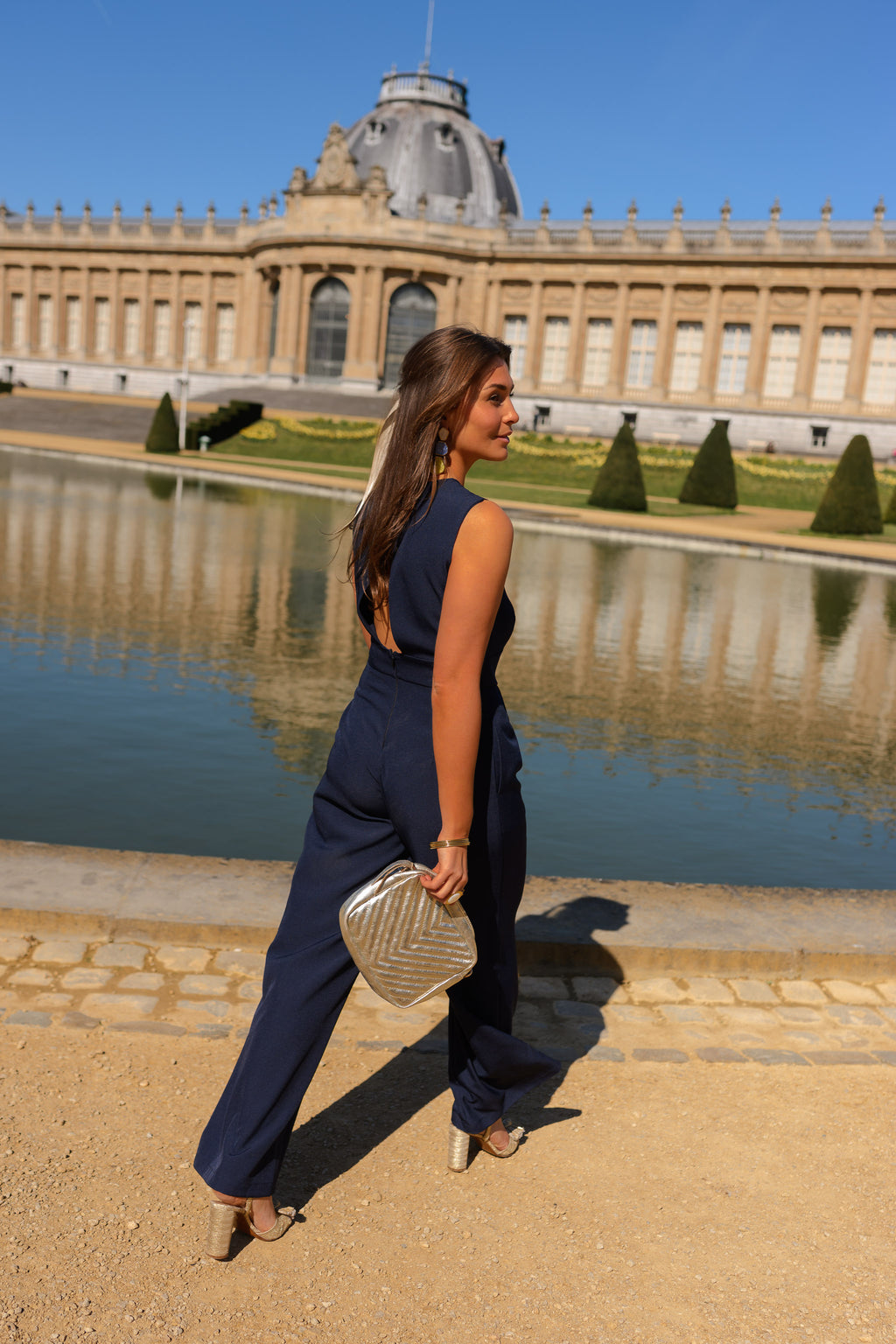 Combinaison Lucien - Bleue - Dos Nu – Easy Clothes