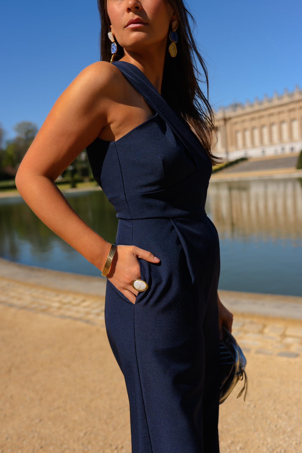 Combinaison Lucien - Bleue - Dos Nu – Easy Clothes