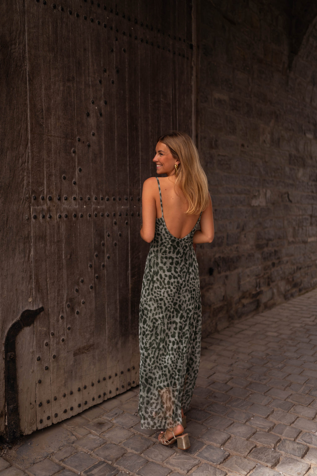 Ludo dress - khaki leopard