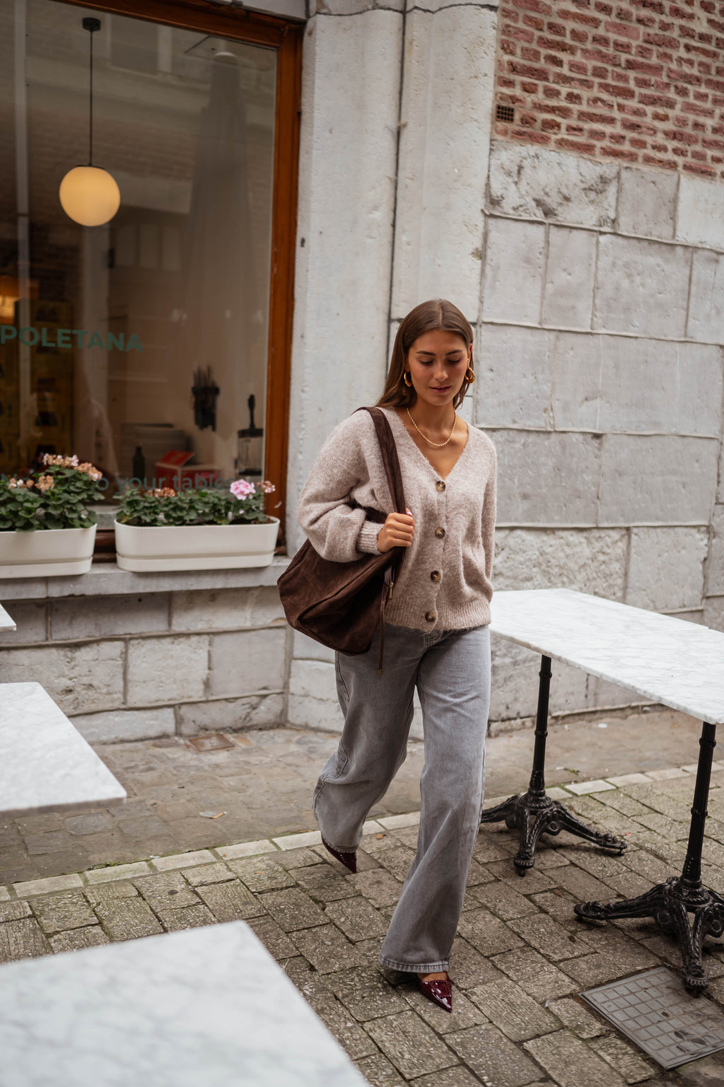 Elyne cardigan - taupe
