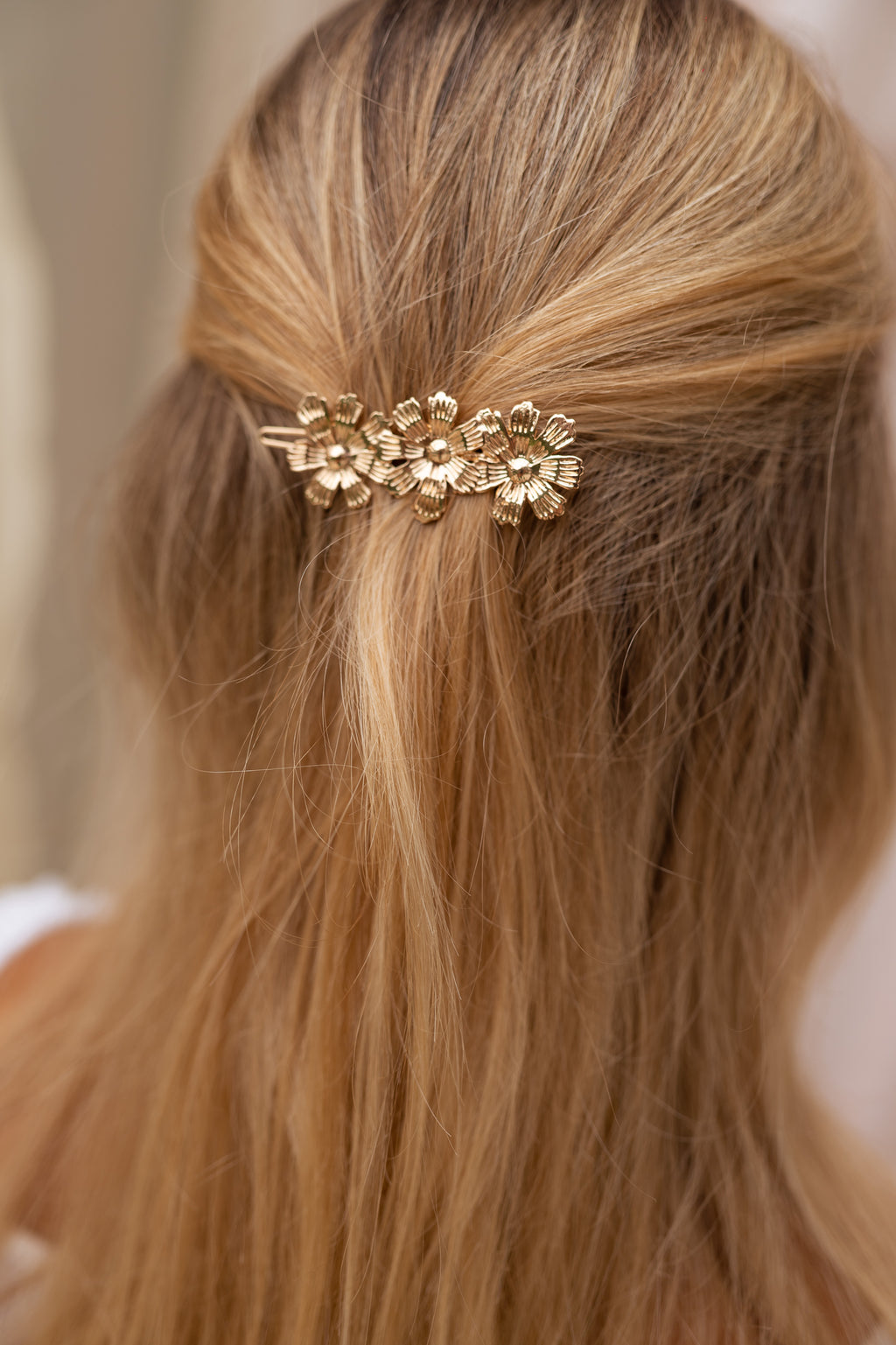 Barrette Simple Barrette à Cheveux Dorée - Galti - Accessoires – Easy Clothes