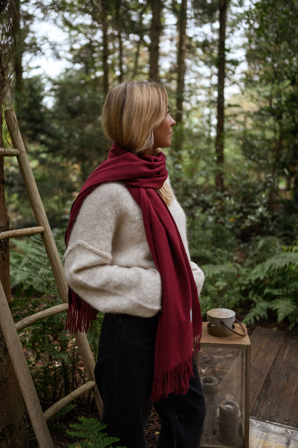 Ronald scarf - burgundy