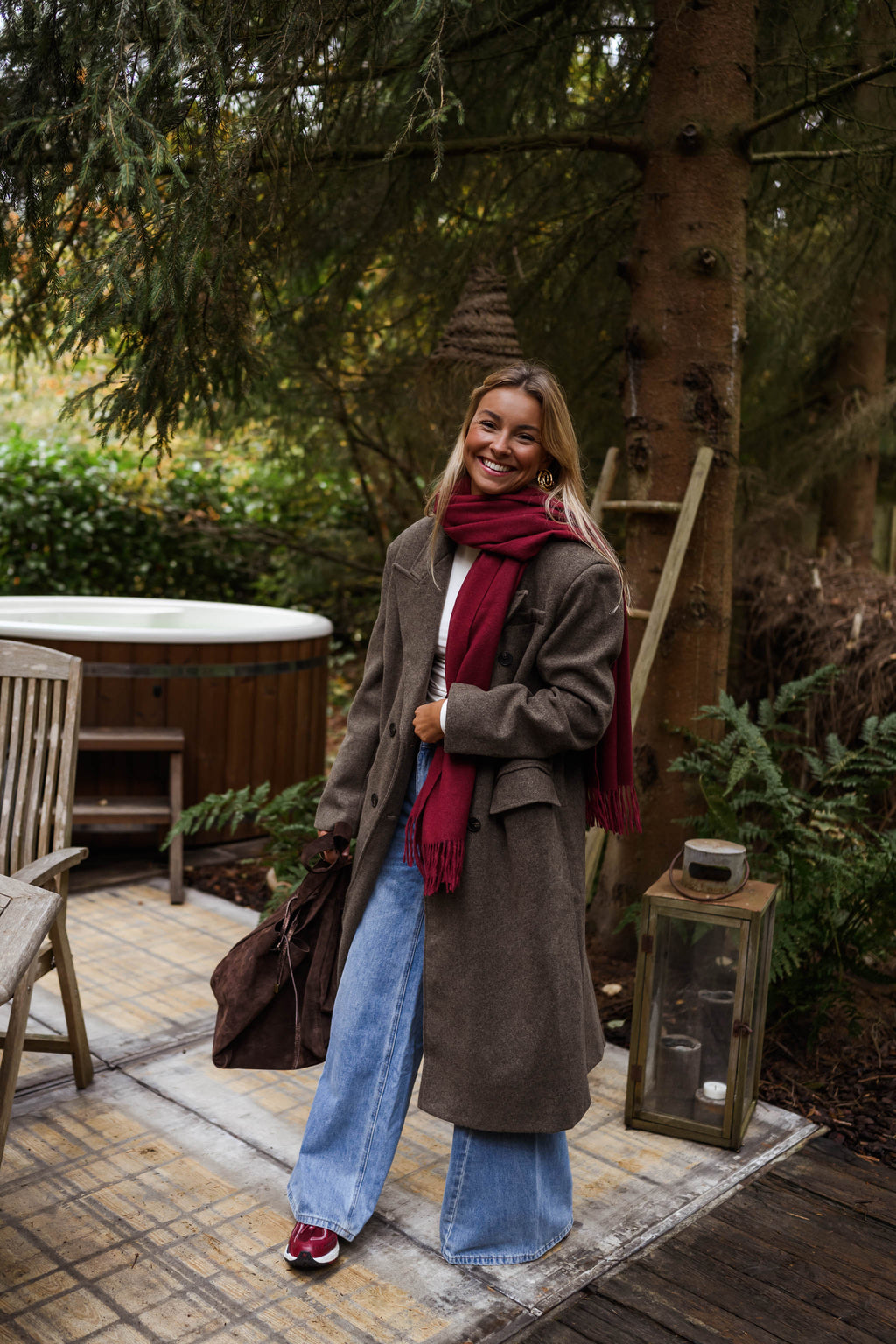 Ronald scarf - burgundy