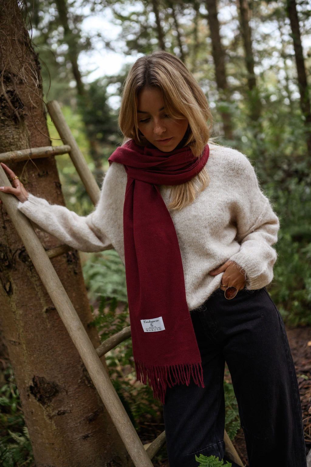 Ronald scarf - burgundy