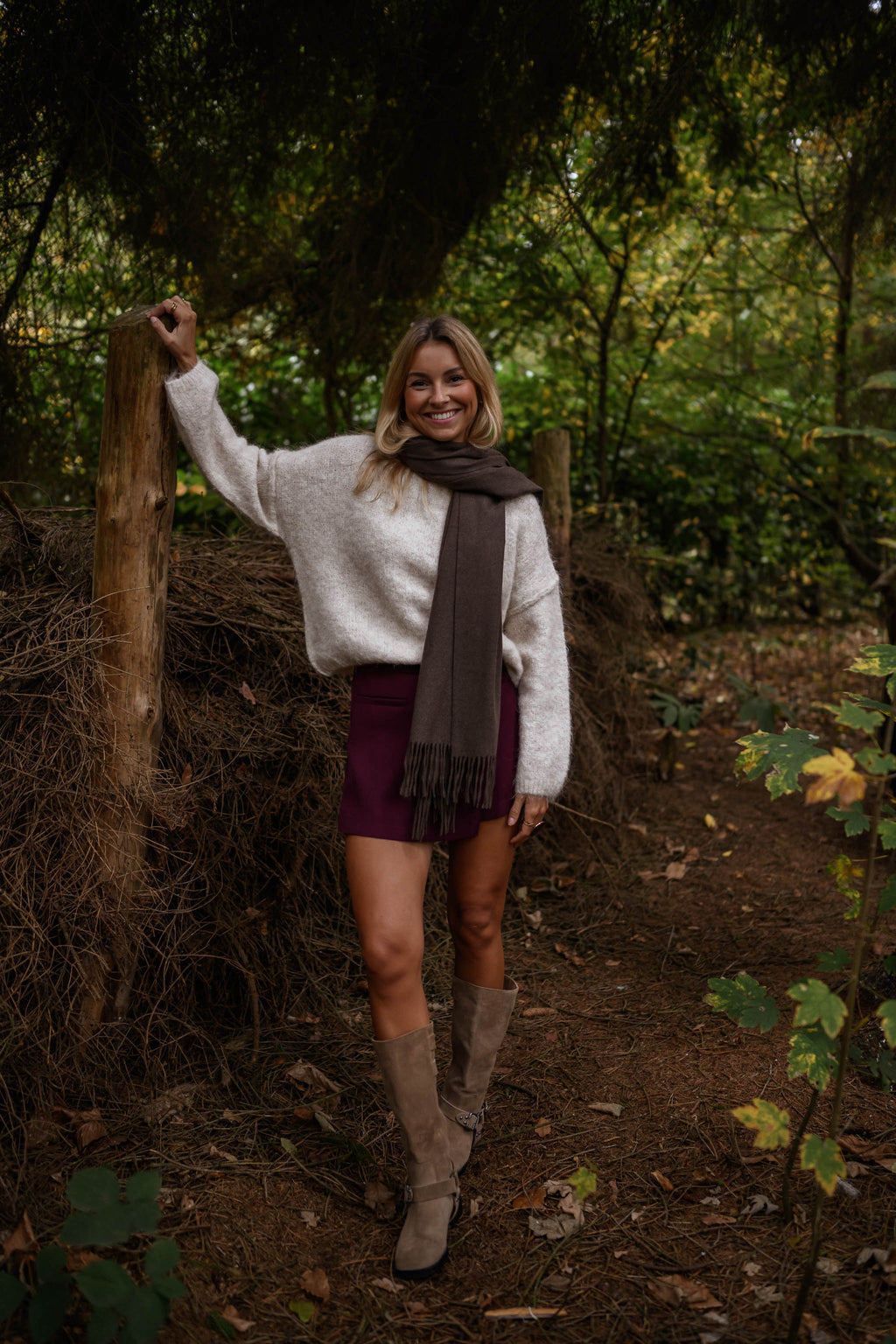 Ronald scarf - brown