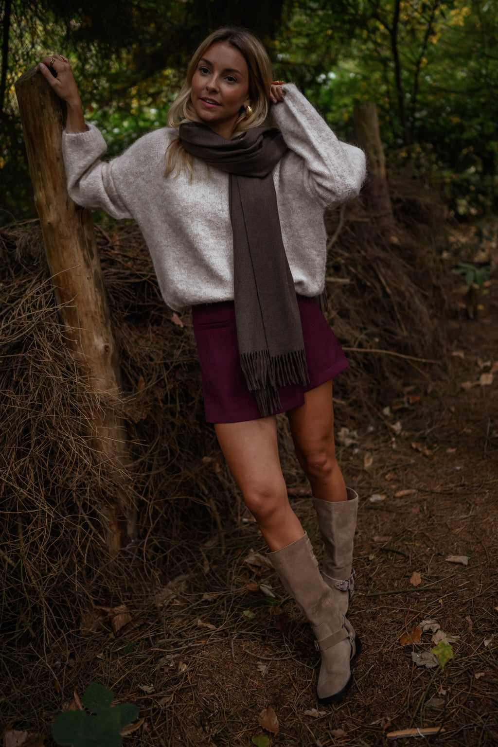 Ronald scarf - brown