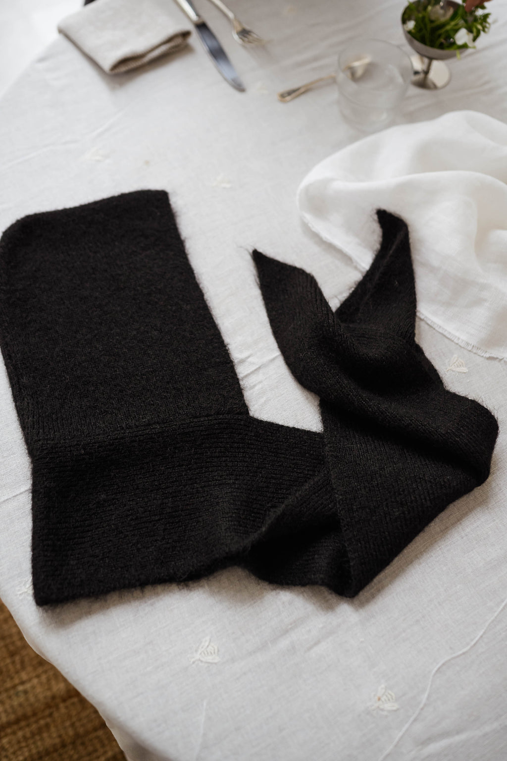 Echarpe avec capuche Giada - noire