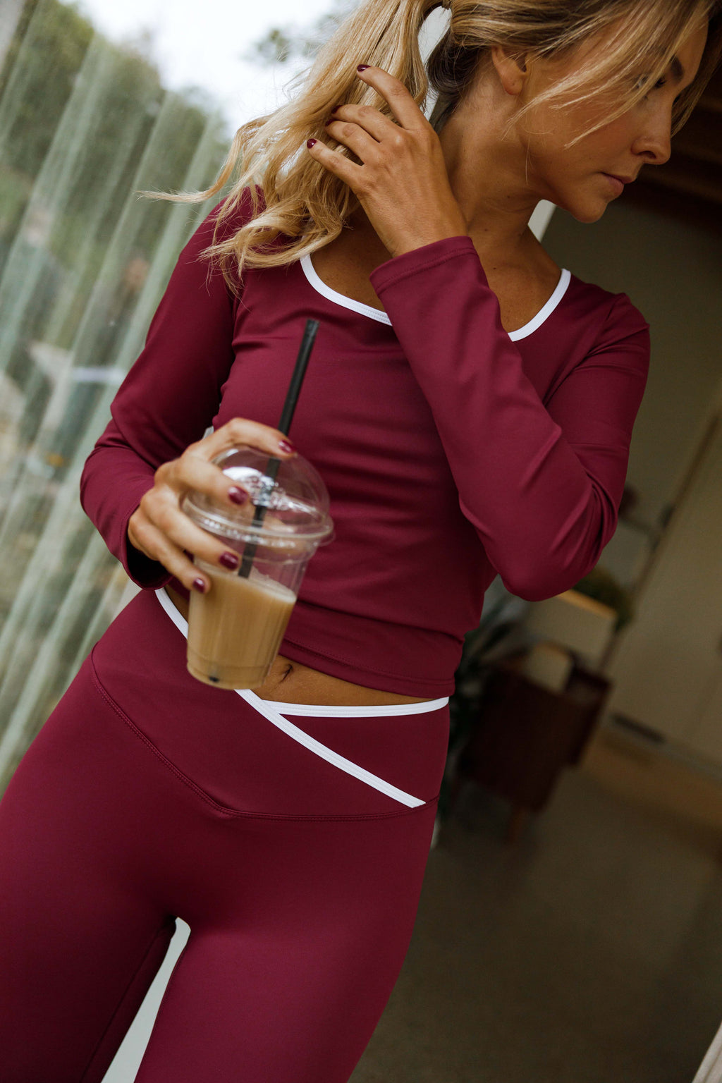 Illa sports set - burgundy