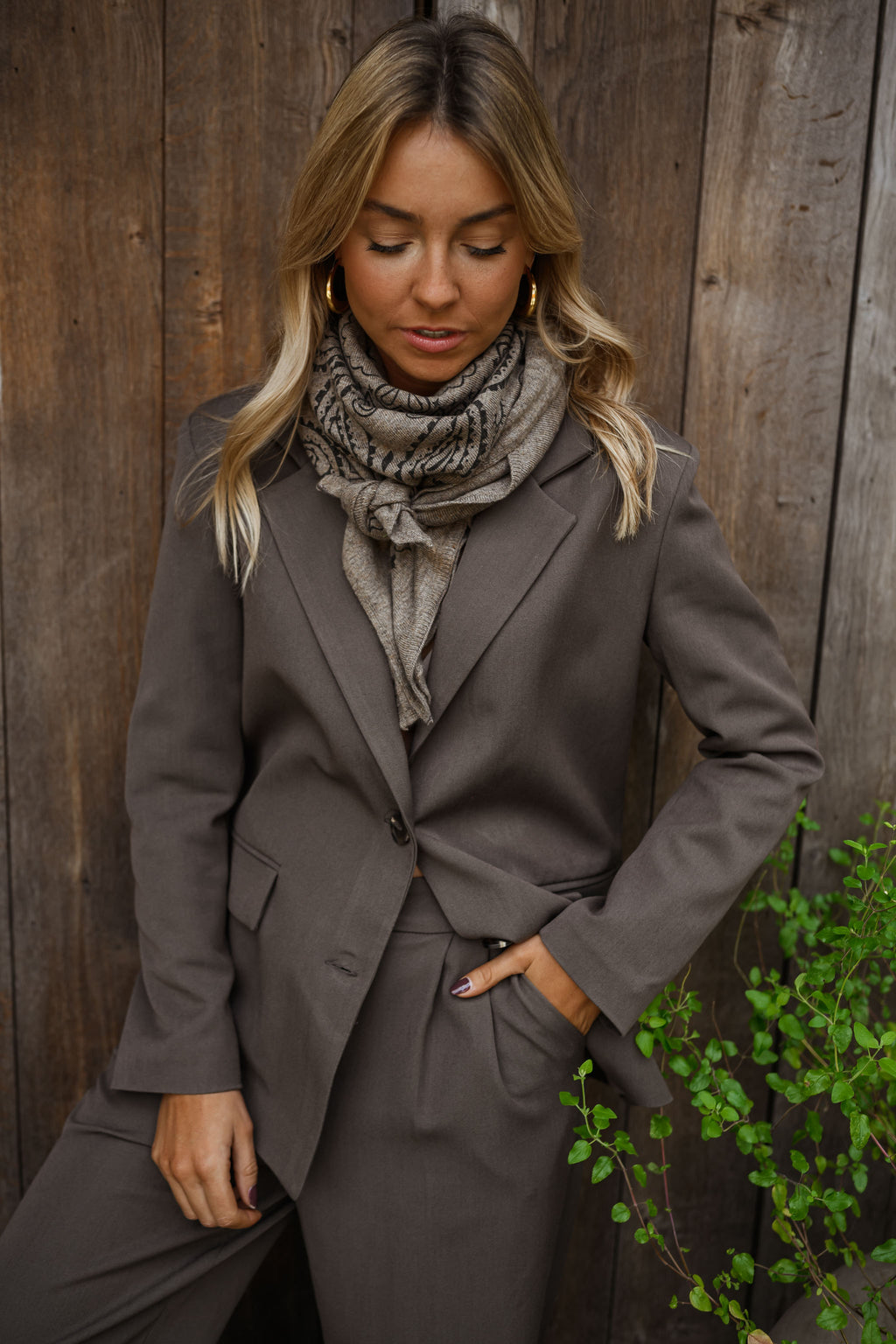 Foulard Silane - taupe