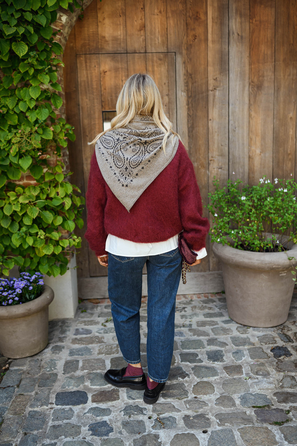 Foulard Silane - taupe