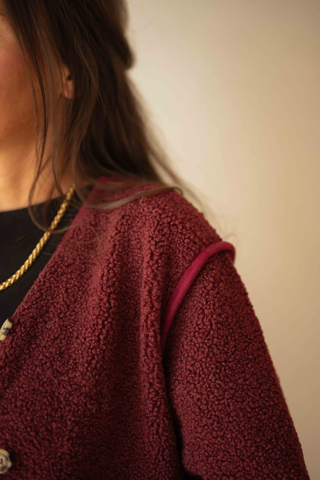 Flippy cardigan - burgundy