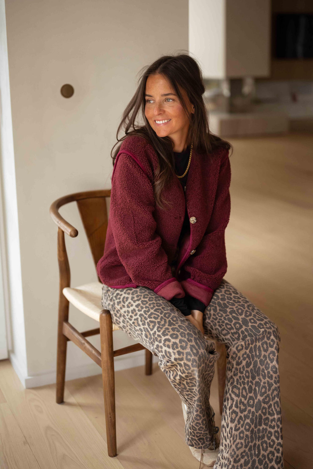Flippy cardigan - burgundy