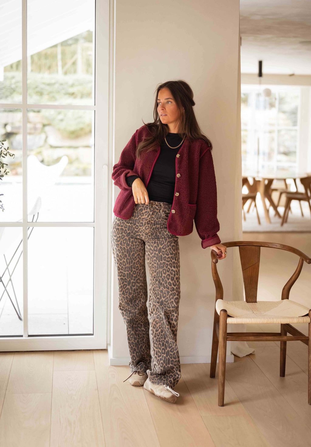 Flippy cardigan - burgundy