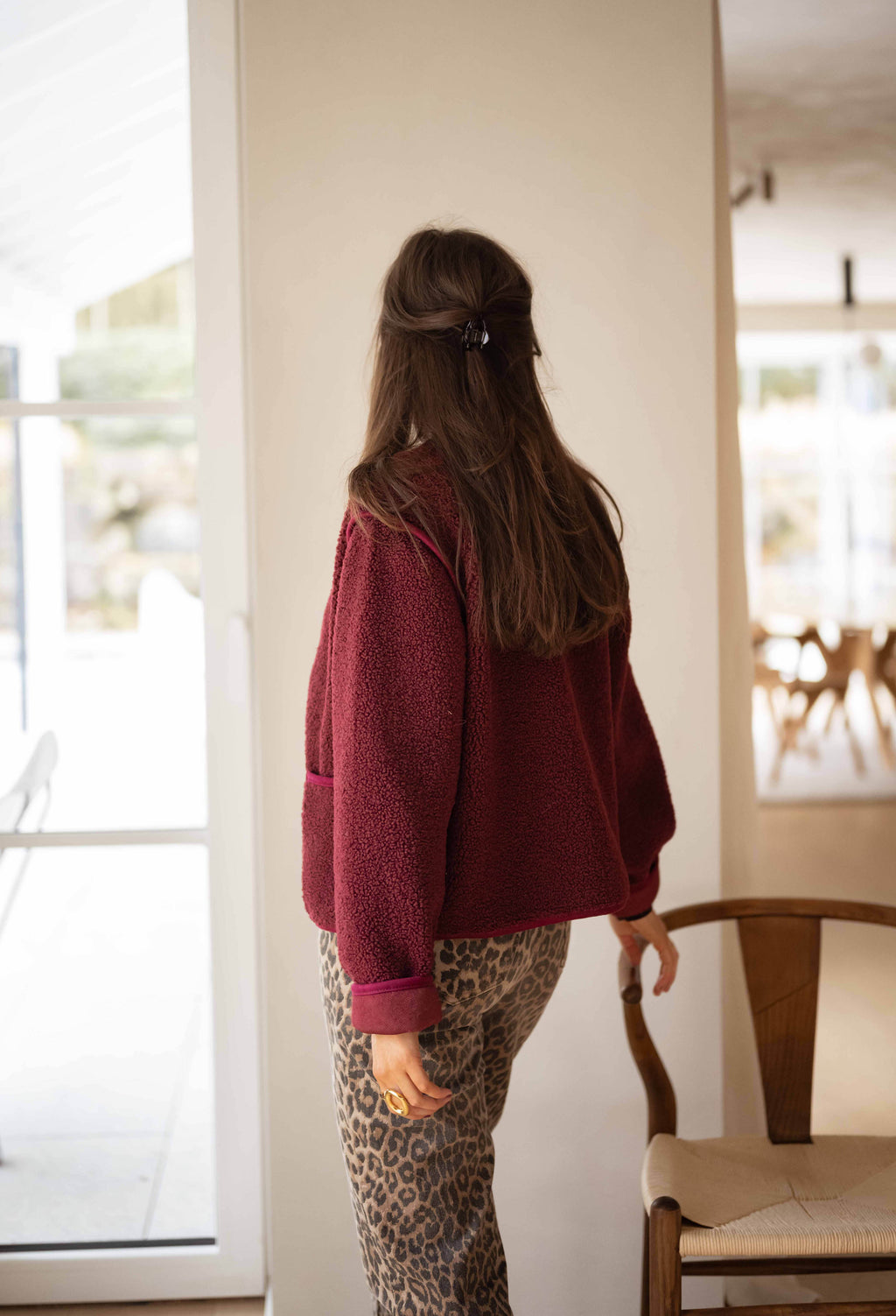 Flippy cardigan - burgundy