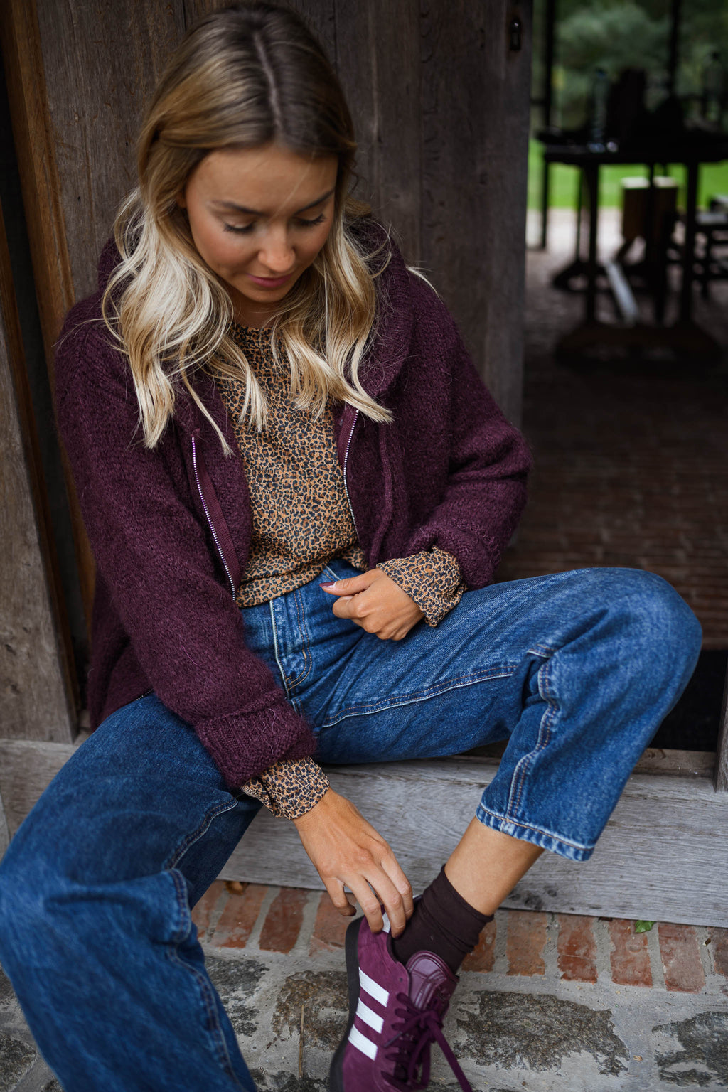 Gilet Jayde - prune