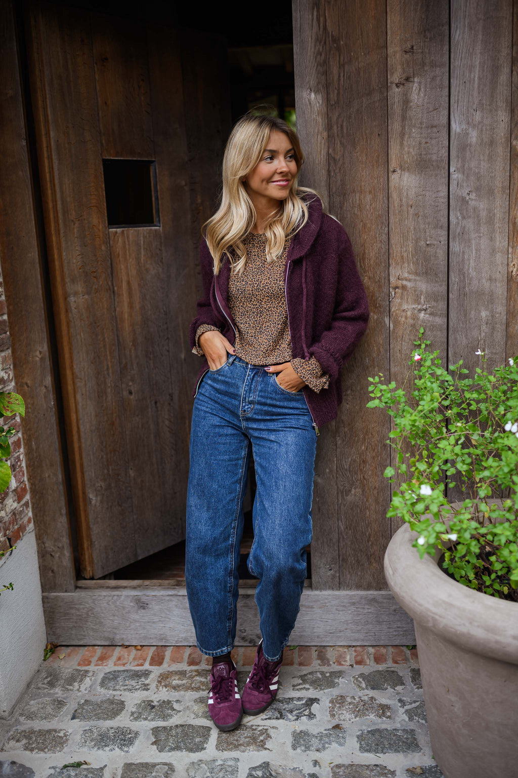 Gilet Jayde - prune