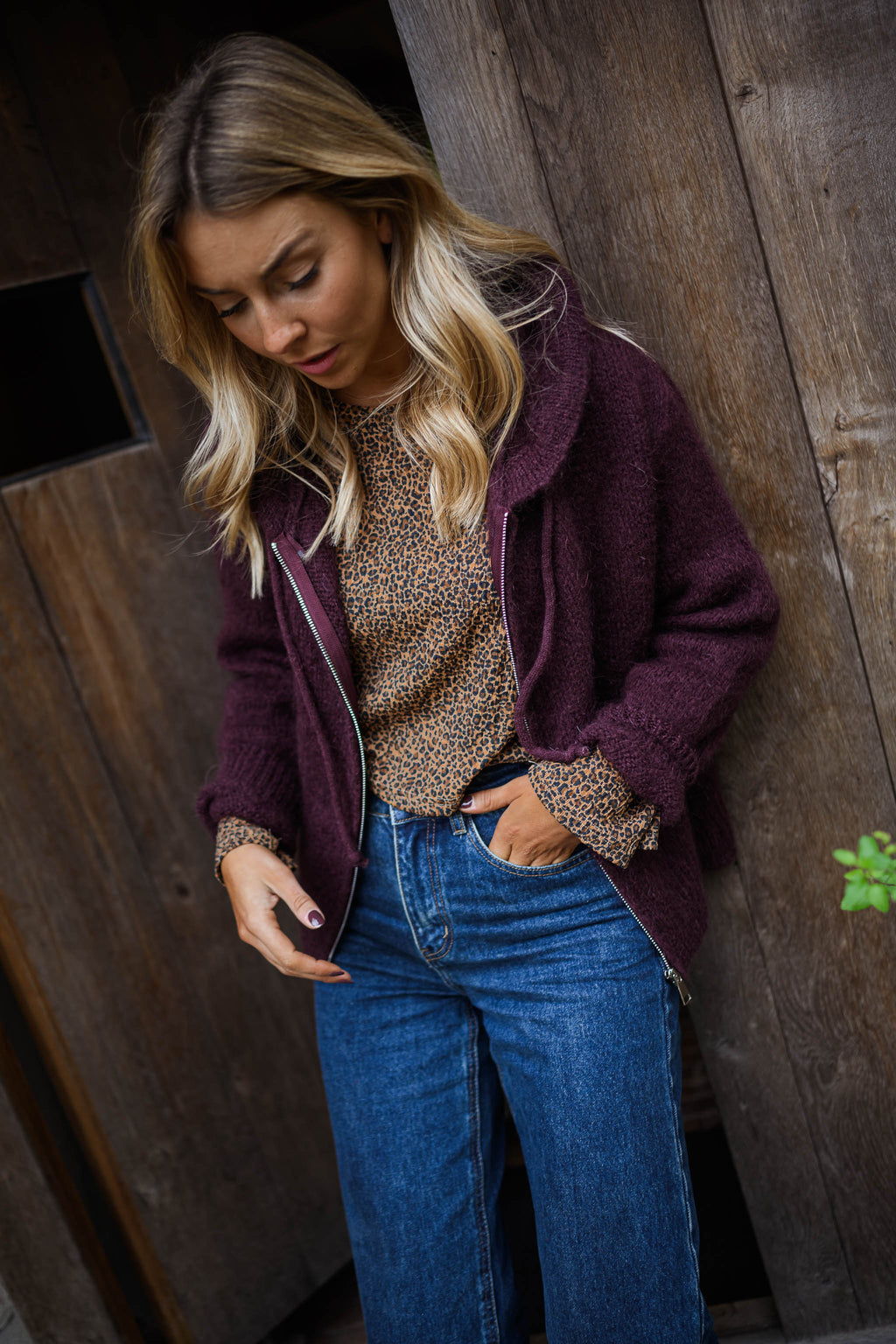 Gilet Jayde - prune