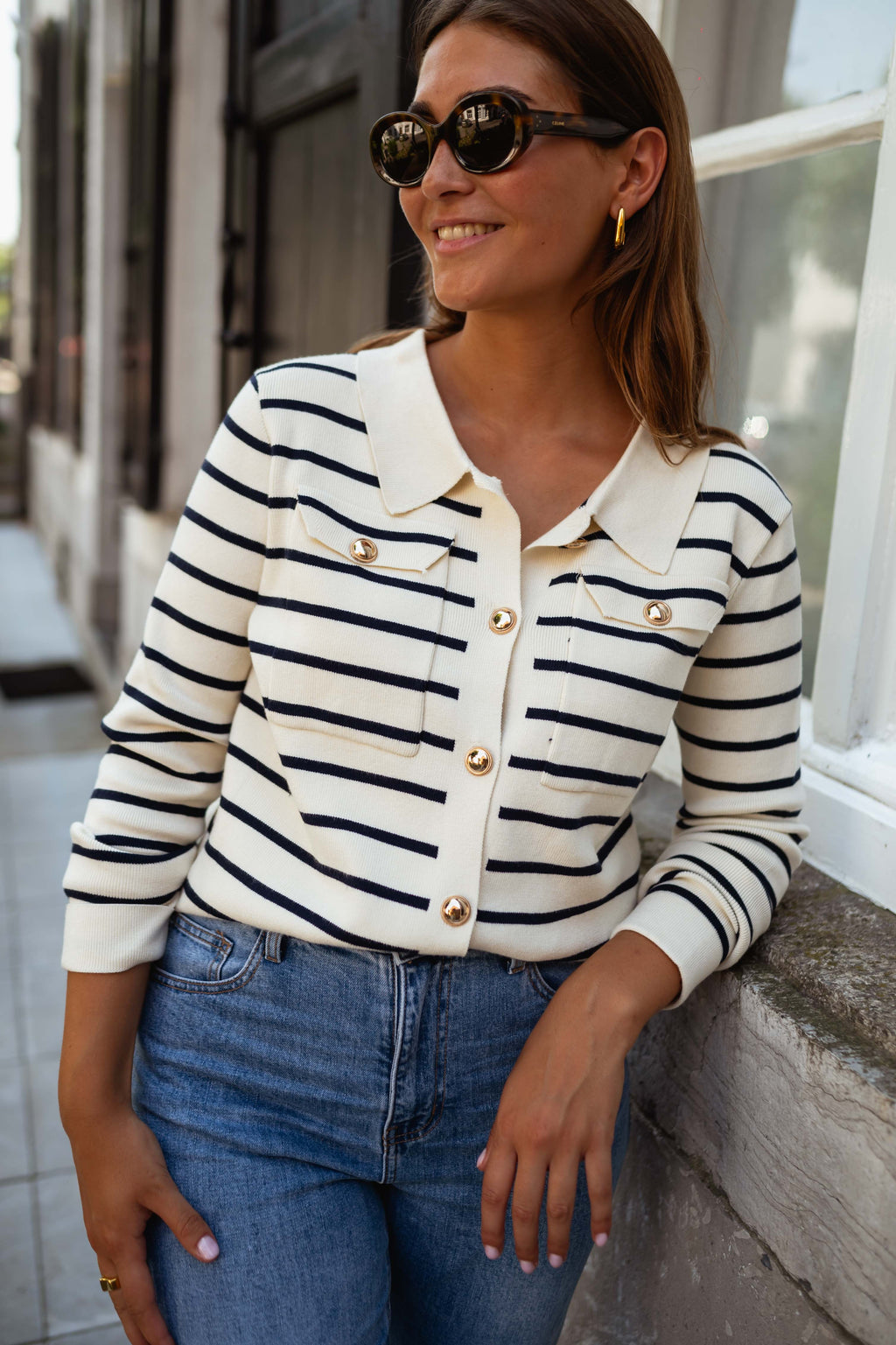 Kala cardigan - with lines 