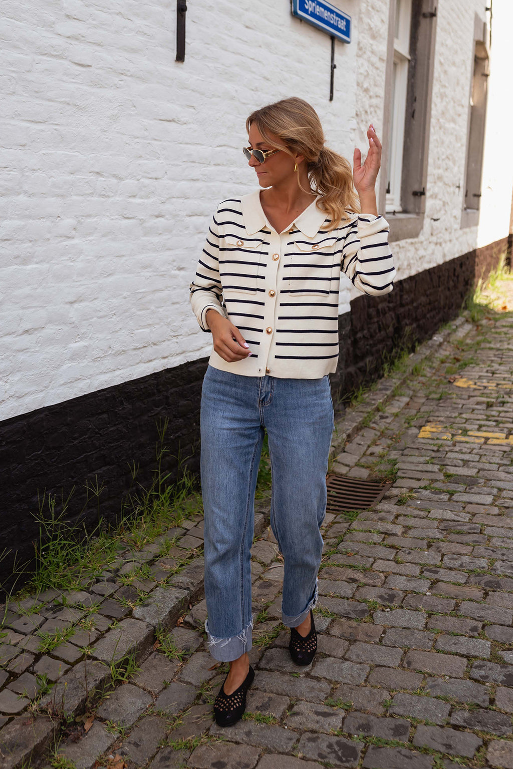 Kala cardigan - with lines 