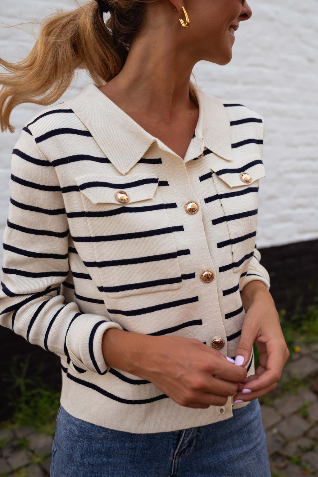 Kala cardigan - with lines 
