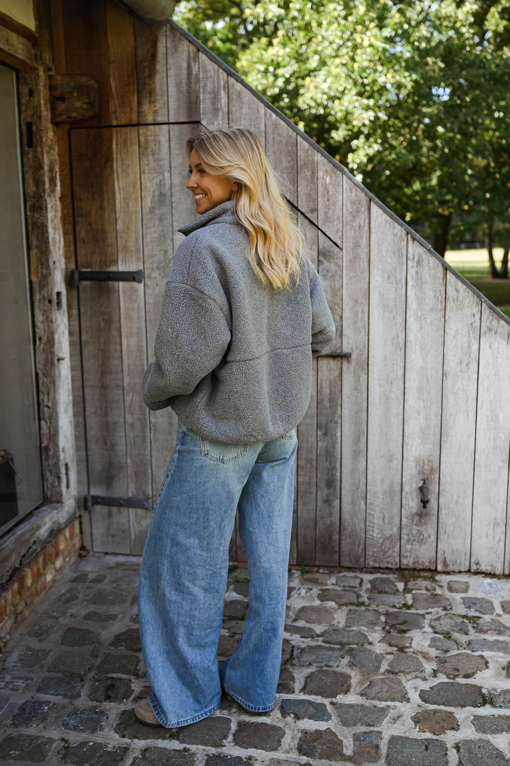 Sevan polar cardigan - grey