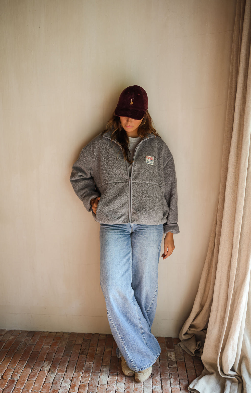 Sevan polar cardigan - grey