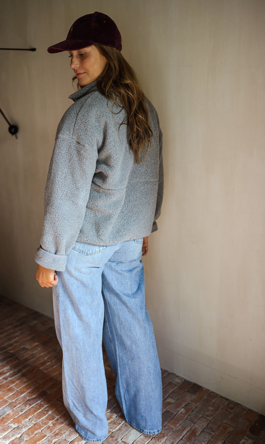 Sevan polar cardigan - grey