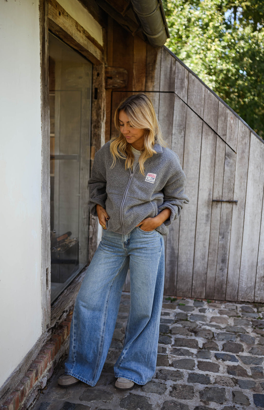 Sevan polar cardigan - grey
