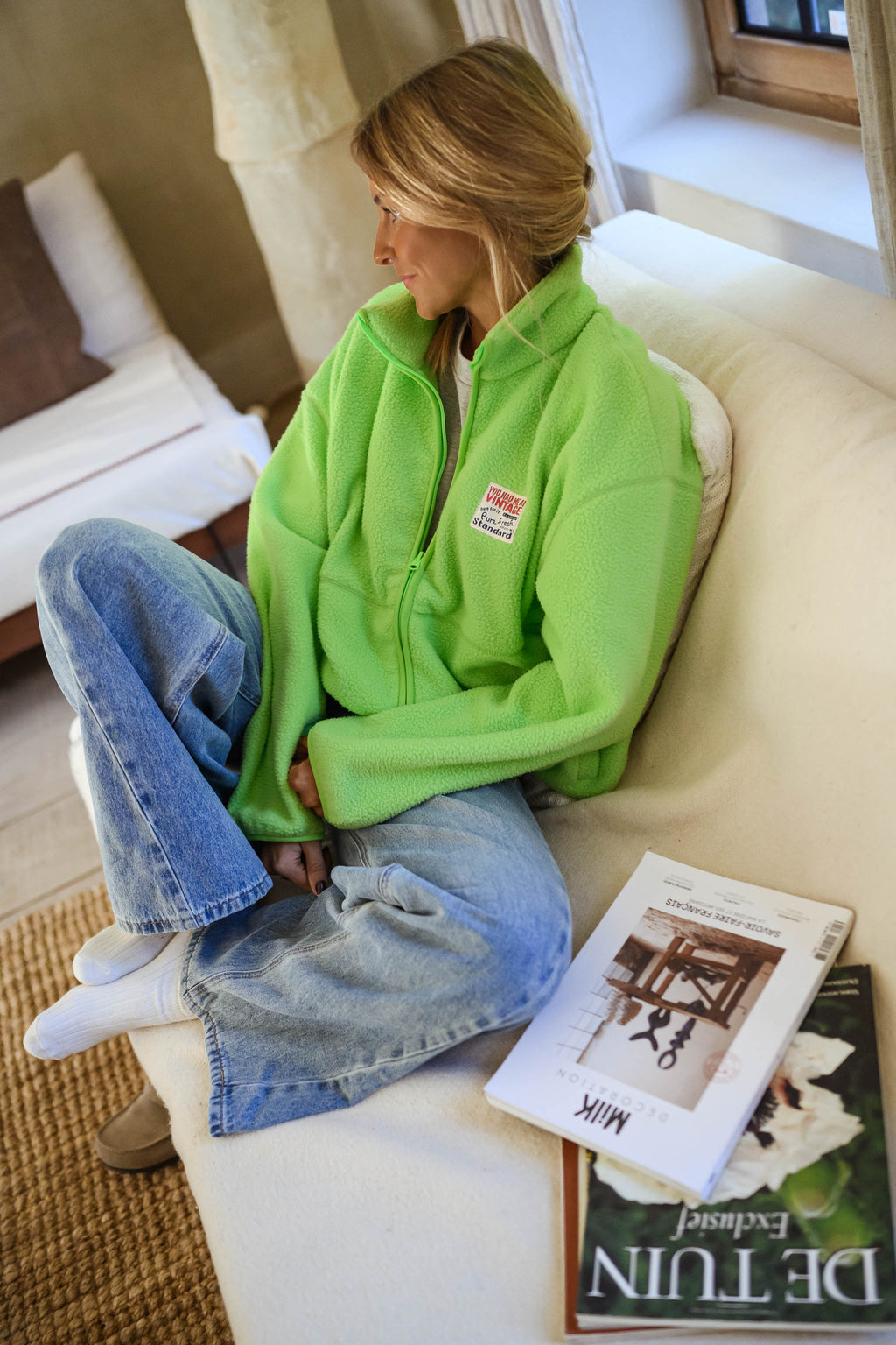 Sevan polar cardigan - Green