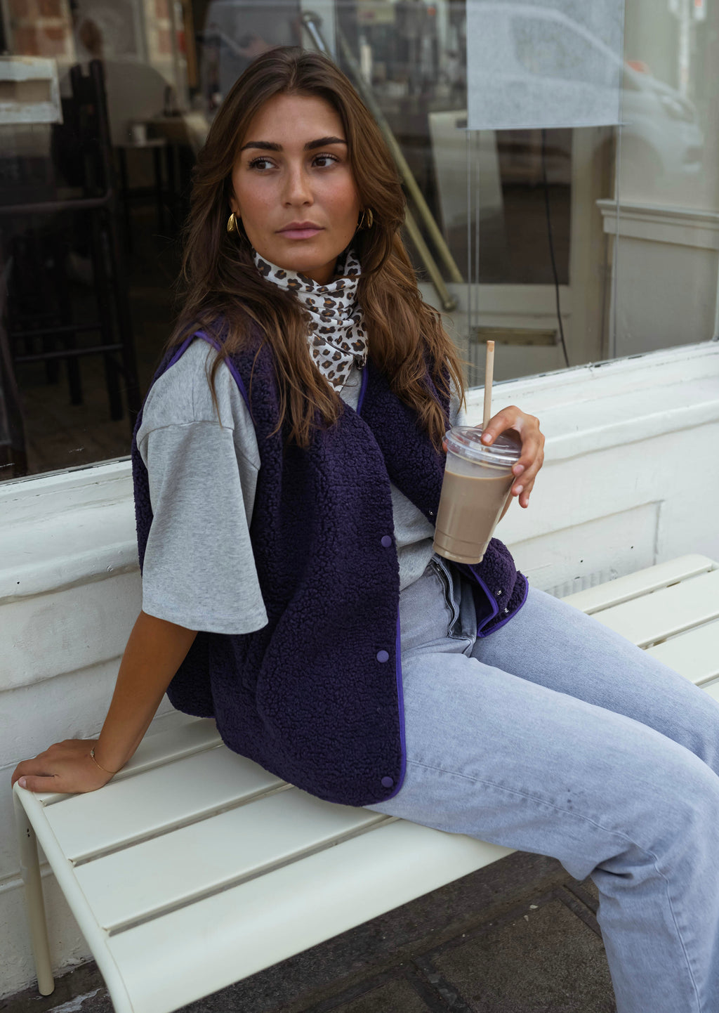 Gilet Kara - mauve