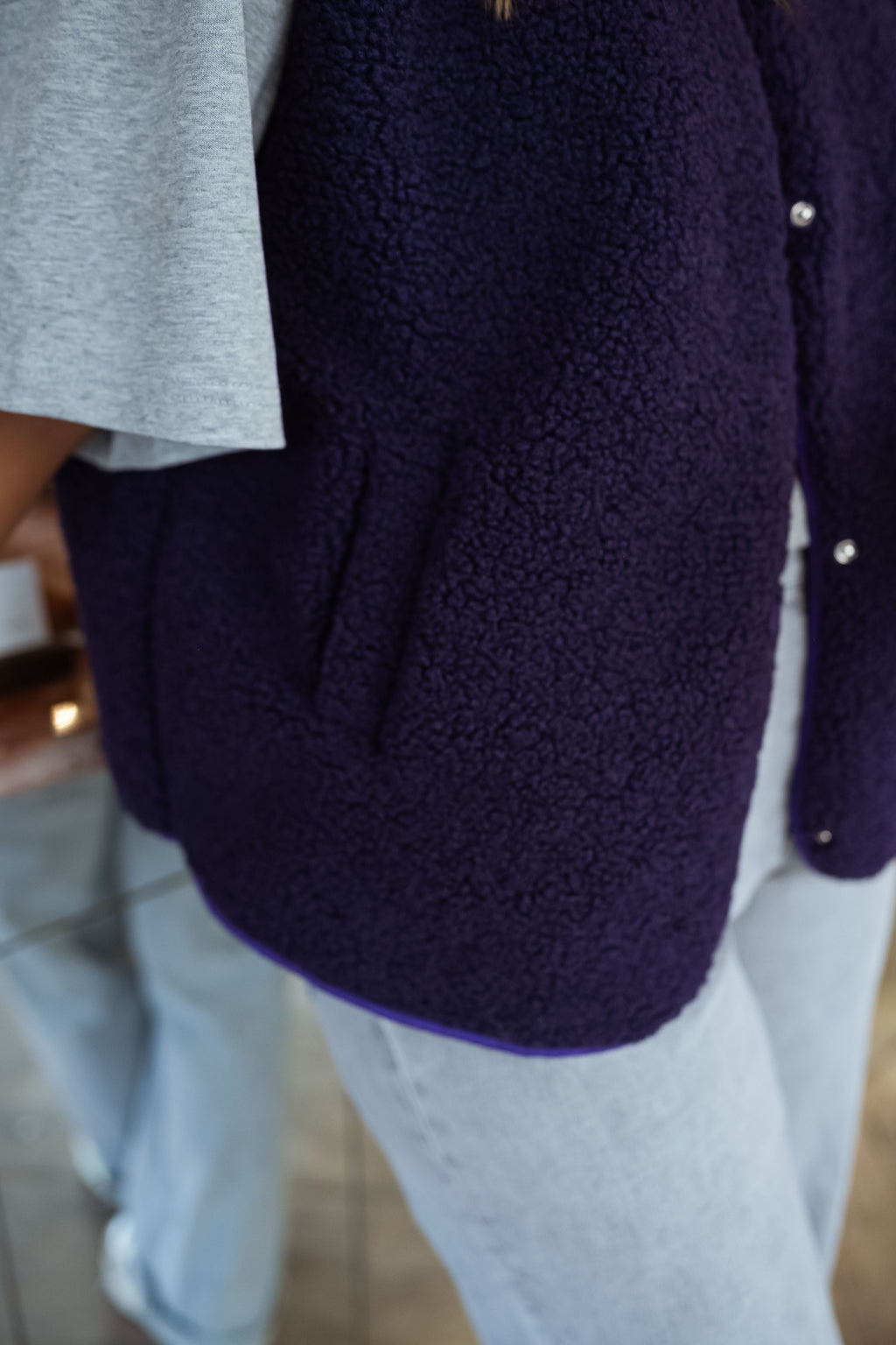 Gilet Kara - mauve