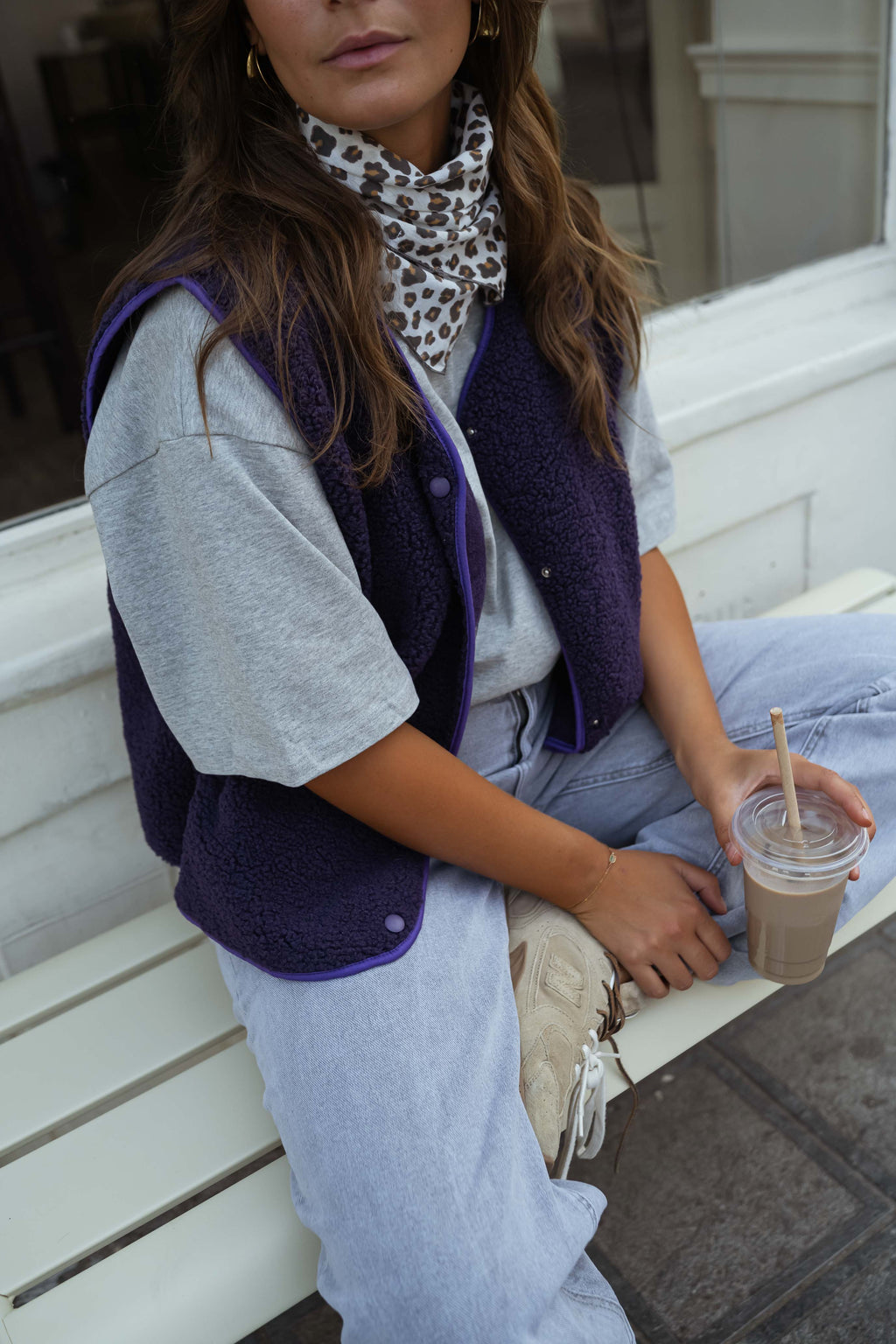 Gilet Kara - mauve