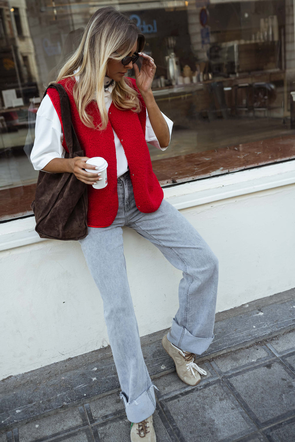 Gilet Kara - rouge