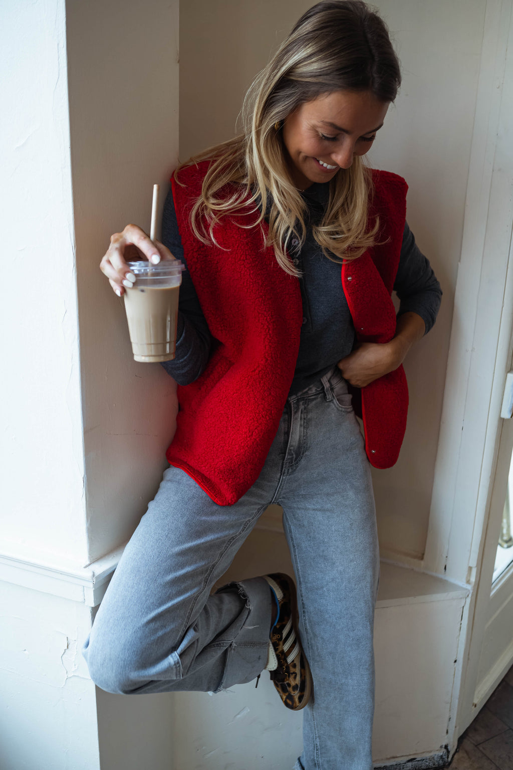 Gilet Kara - rouge