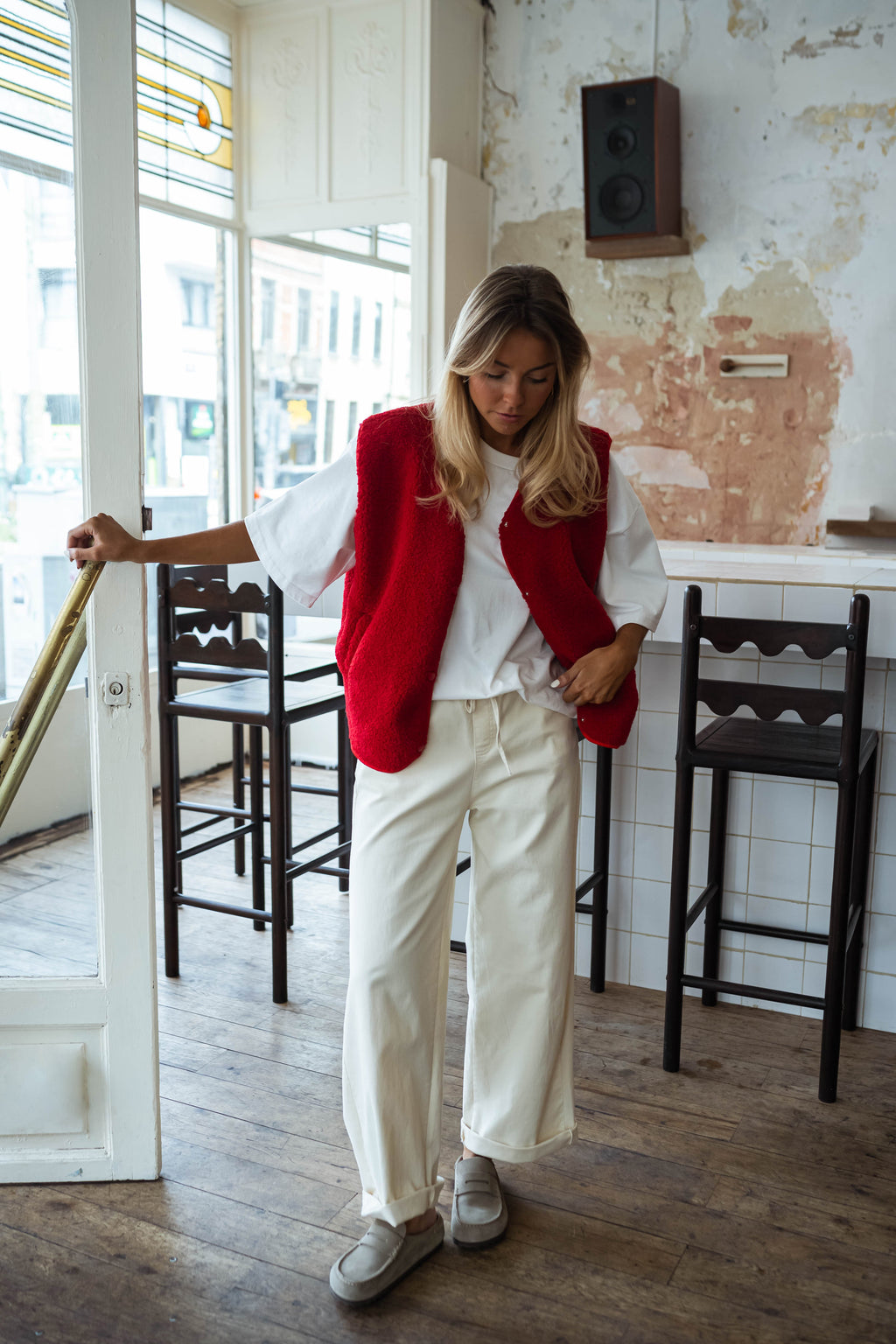 Gilet Kara - rouge