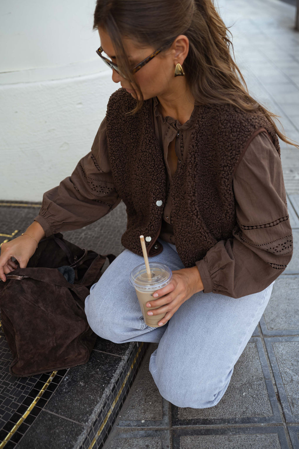 Gilet Taoh - brun