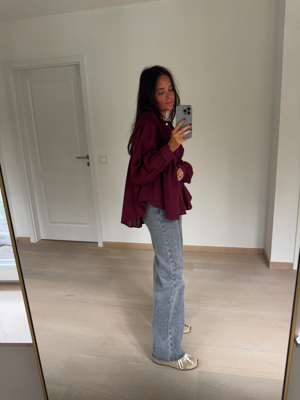 Wilva blouse - burgundy