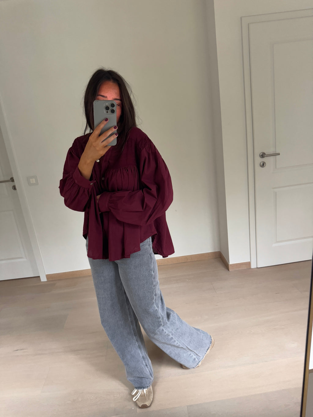 Wilva blouse - burgundy