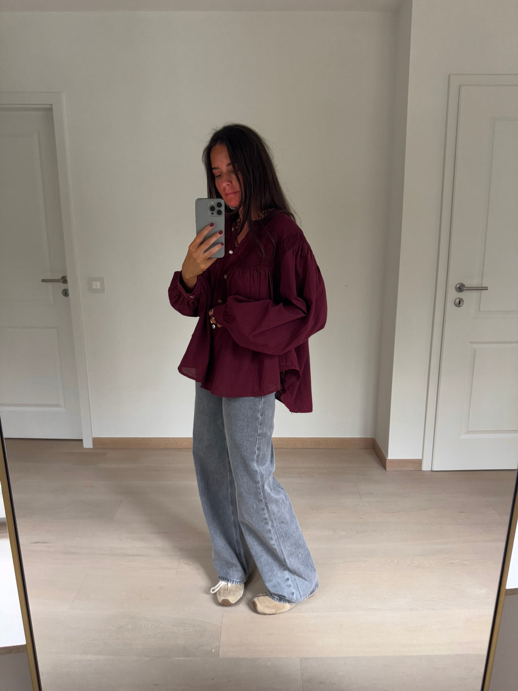 Wilva blouse - burgundy