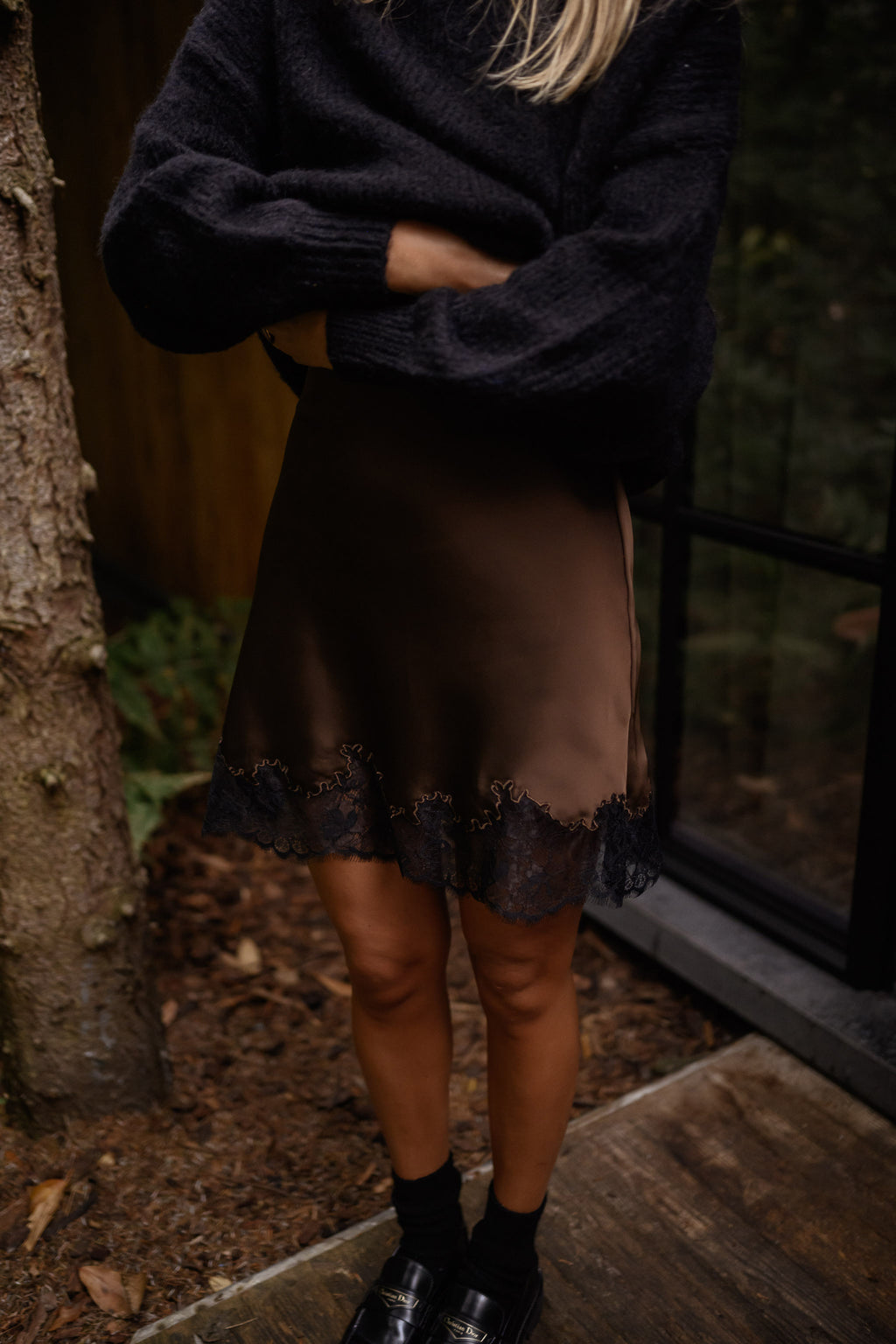 Evela skirt - chocolate