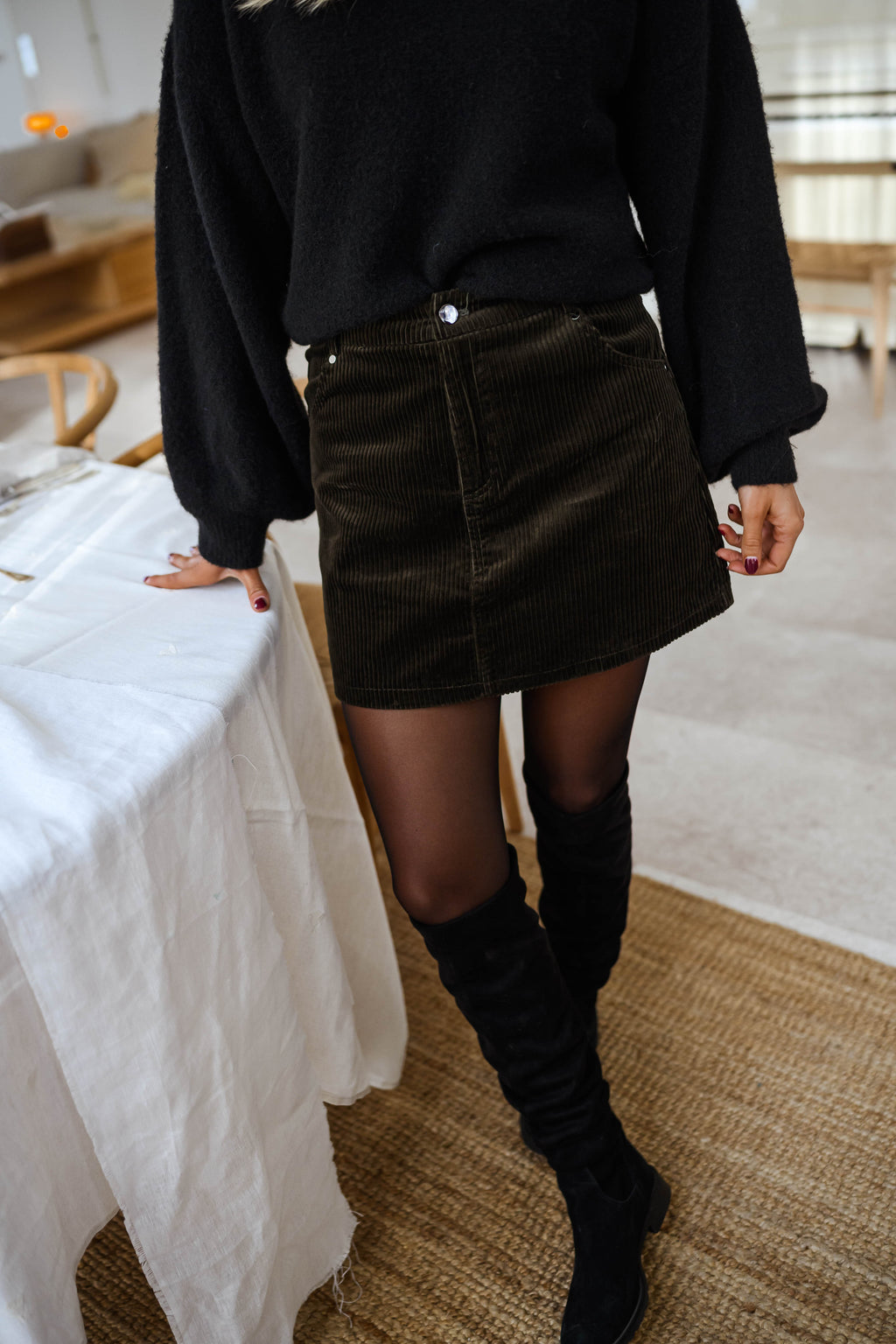 Jupe Frederik - kaki