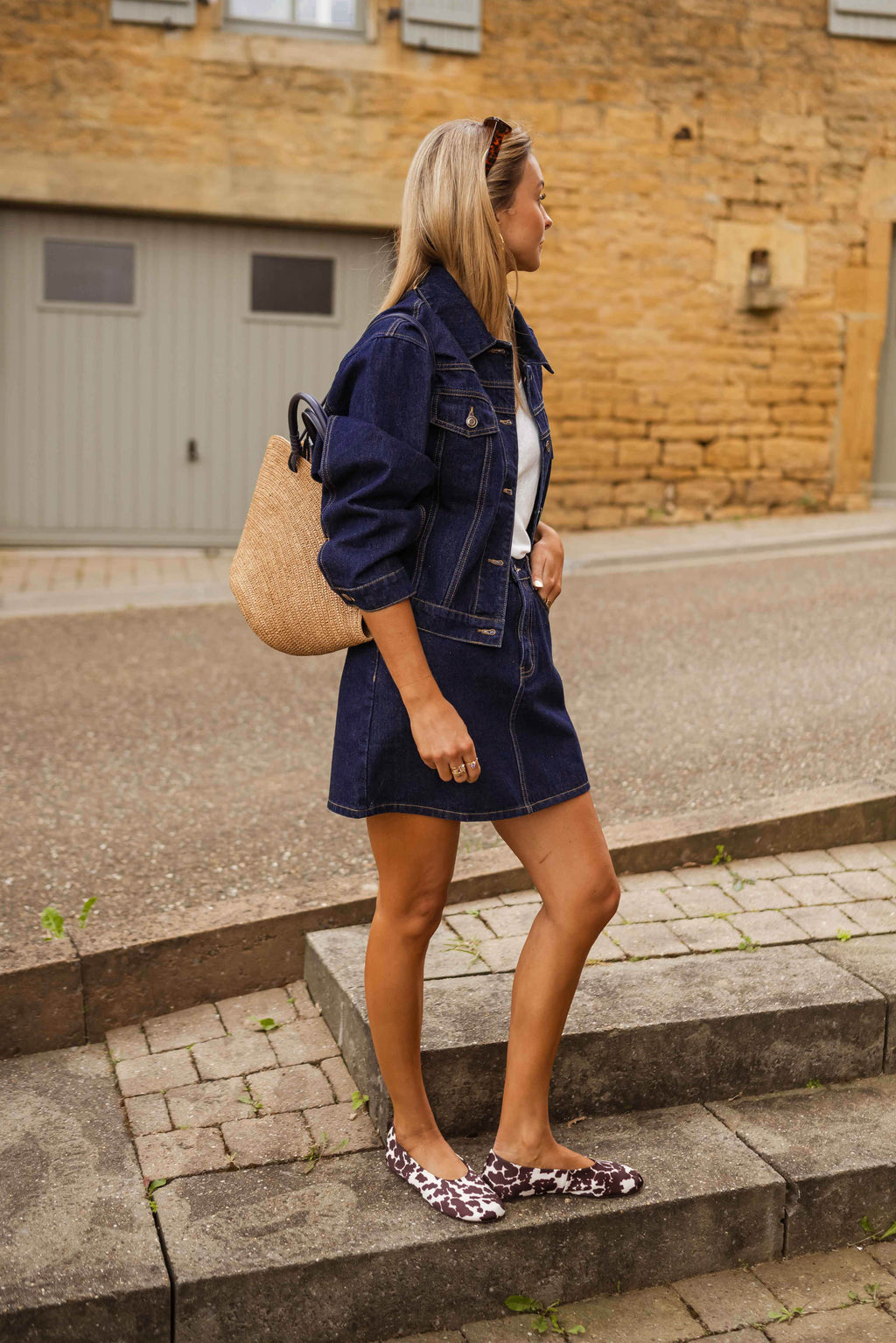 Jupe Tara en jeans - bleu foncé