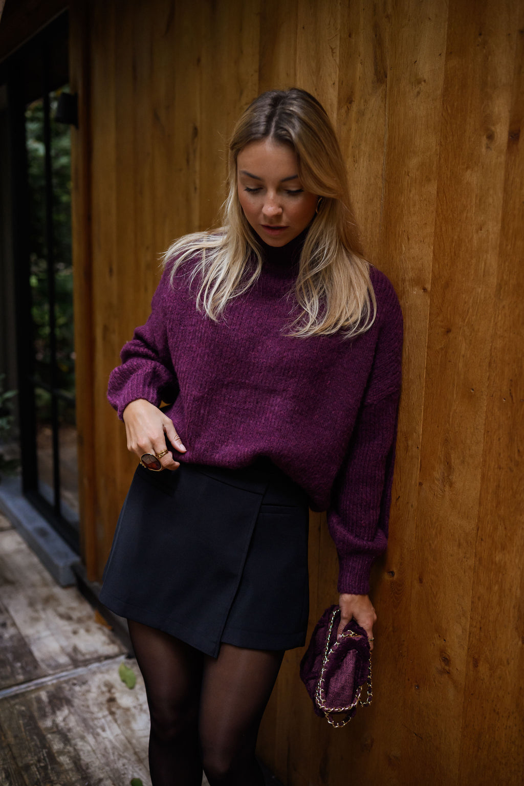 Alonsa skort - black