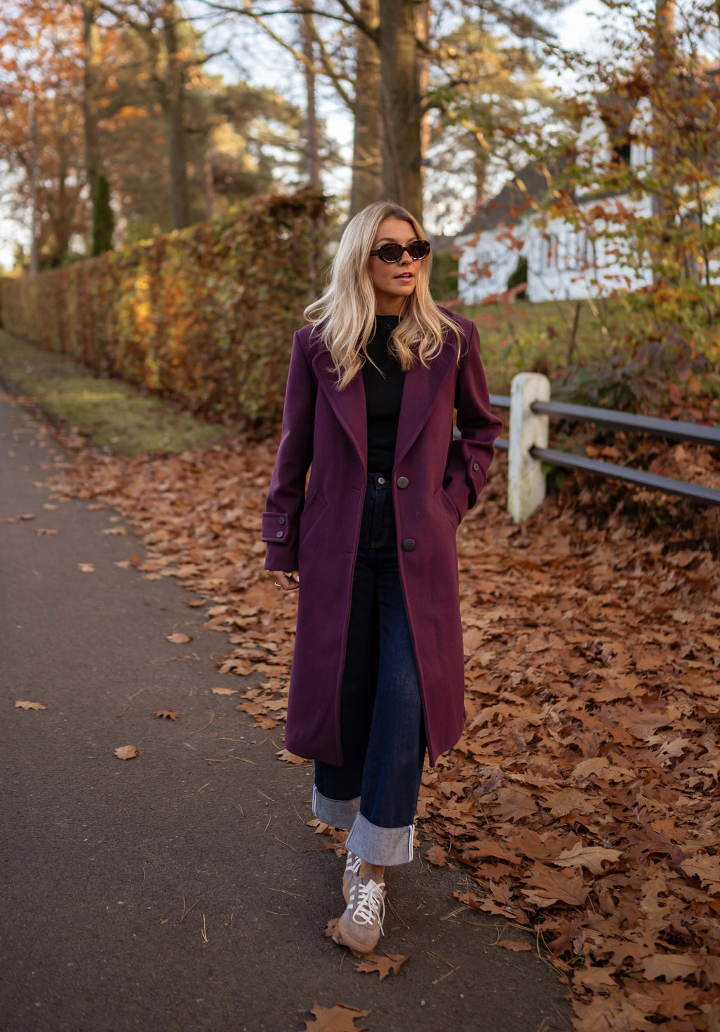 Adam coat - burgundy