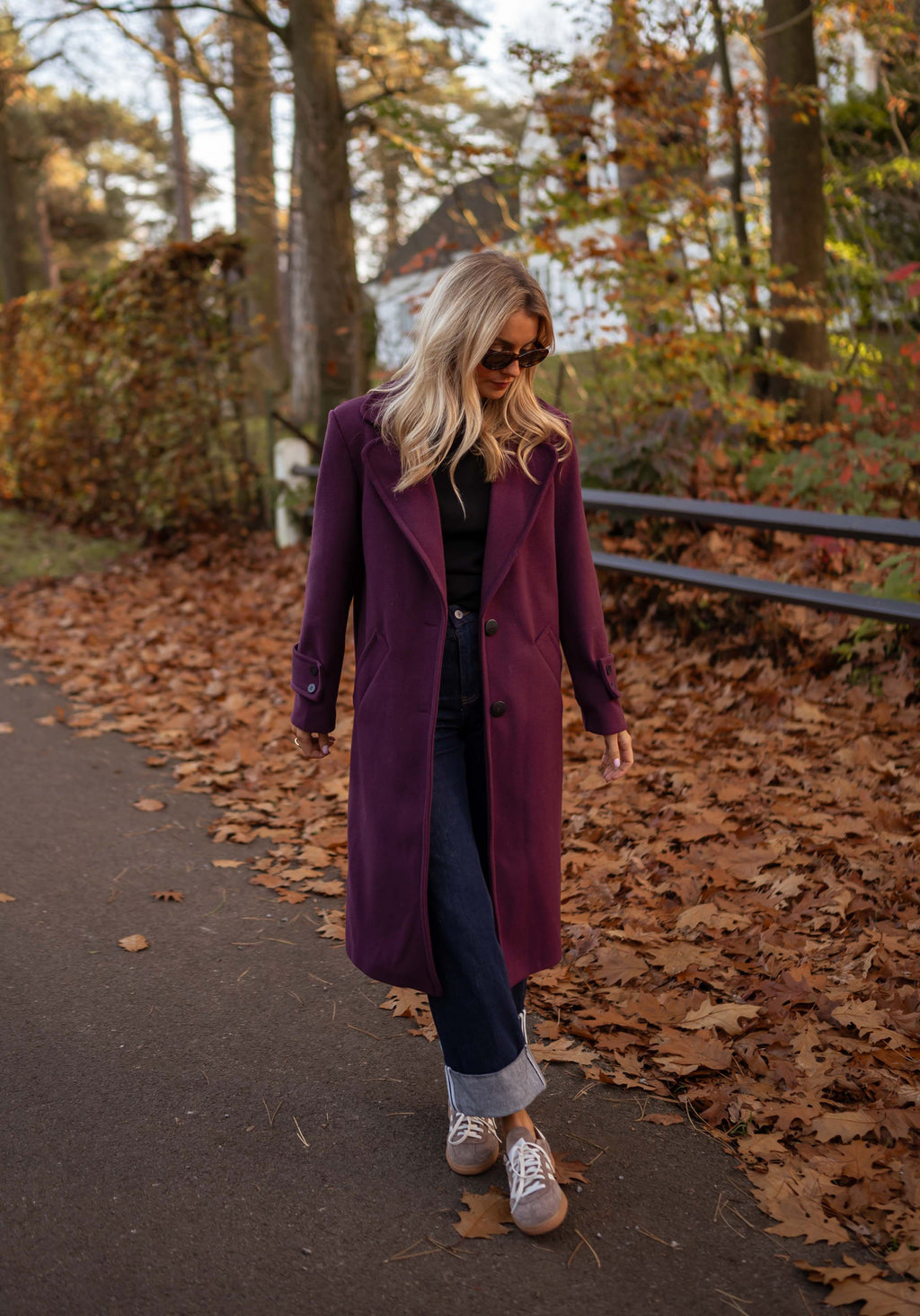 Adam coat - burgundy